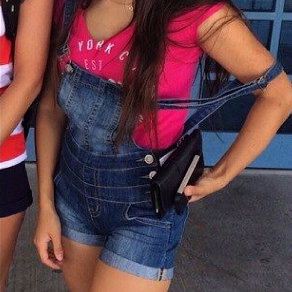 Jeans shorts  jumpsuit romper pants  size 0
